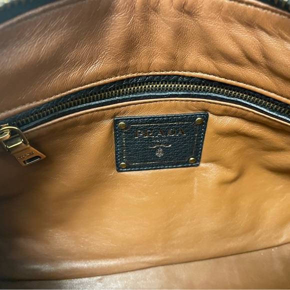 Authentic PRADA Black Cervo Fringe Clutch - Picture 10 of 12